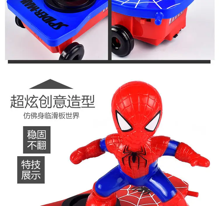 Douyin Spider-Man Toy Stunt Scooter 360 Tumbling Children's Educational Toy Dropshipping — feature 9