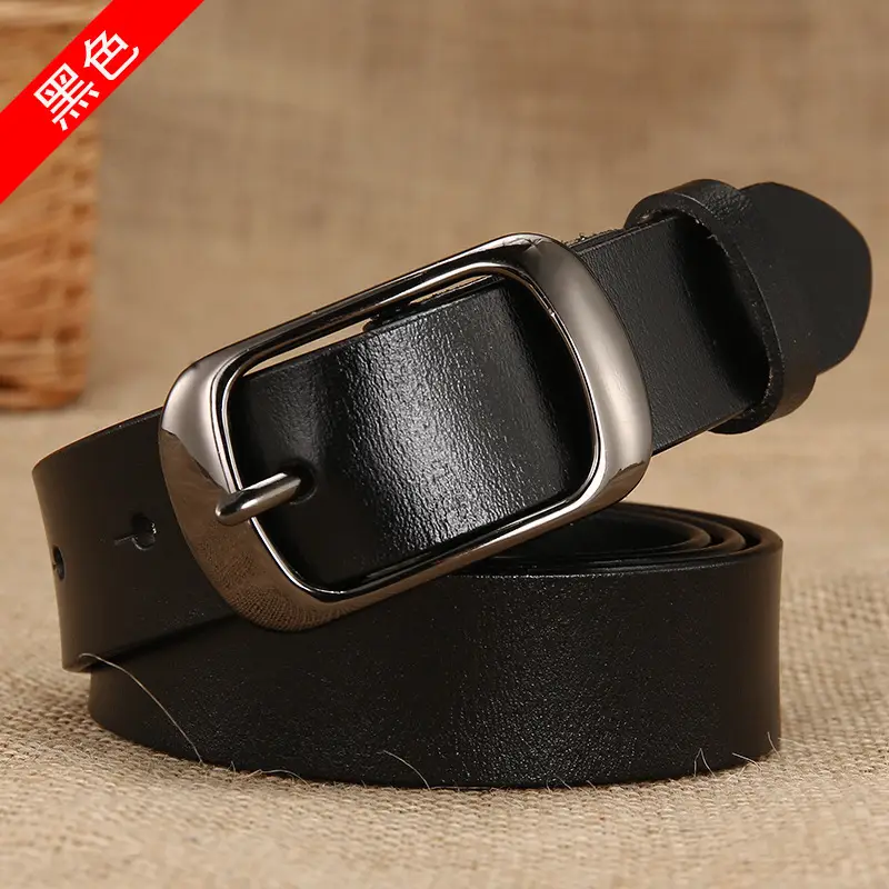 Women's Genuine Leather Belt with Pin Buckle, One-Piece Drop Shipping - Image 14