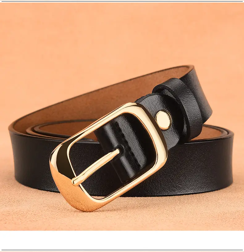 Women's Genuine Leather Belt with Pin Buckle, One-Piece Drop Shipping β feature 19