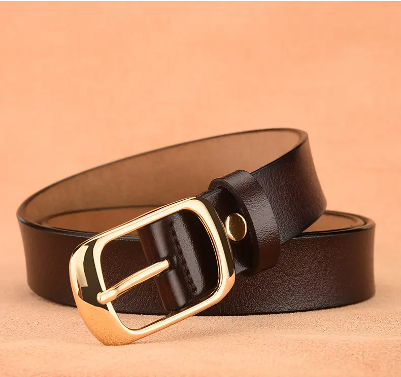 Women's Genuine Leather Belt with Pin Buckle, One-Piece Drop Shipping β feature 21
