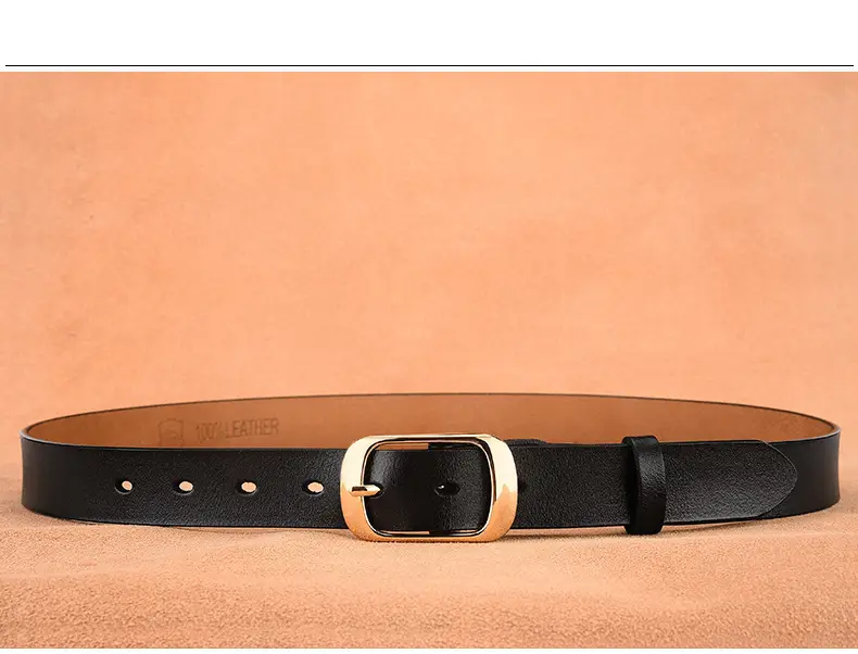 Women's Genuine Leather Belt with Pin Buckle, One-Piece Drop Shipping β feature 22