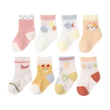 Children's Spring Summer Calf Socks Mesh Breathable — feature 13