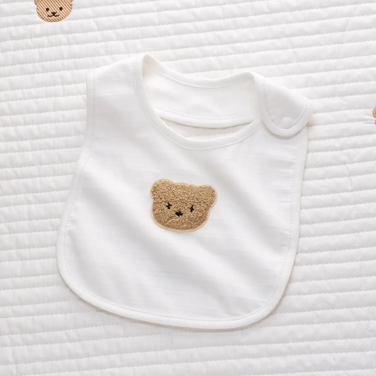 Newborn Pure Cotton Triangle Romper with Heart Neck - Image 12