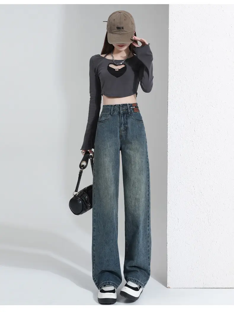 Wide Leg Jeans Women 2023 High Waist Loose Fit — feature 20