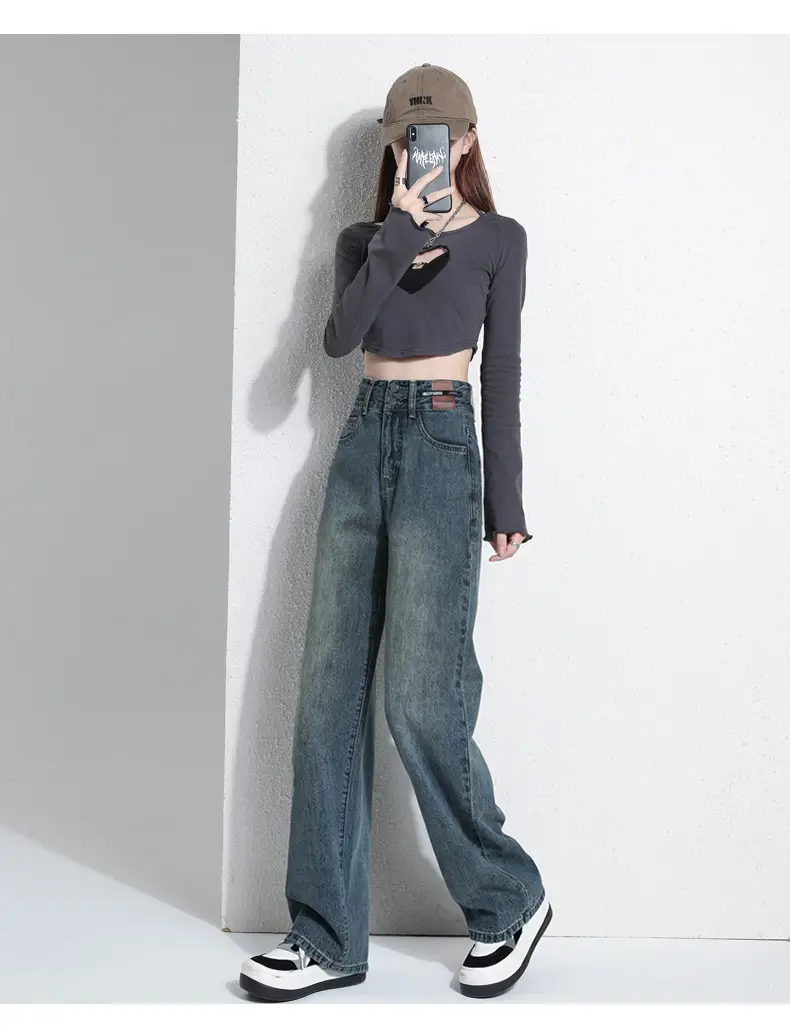 Wide Leg Jeans Women 2023 High Waist Loose Fit — feature 23