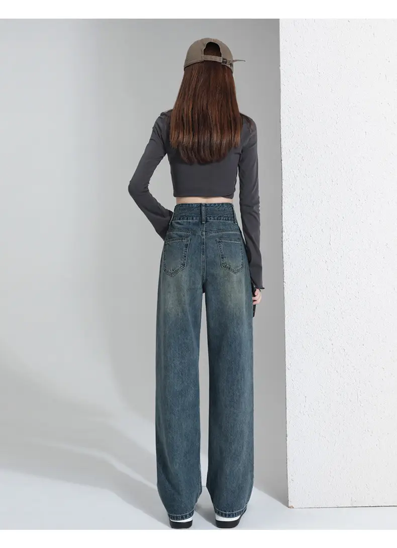 Wide Leg Jeans Women 2023 High Waist Loose Fit — feature 26