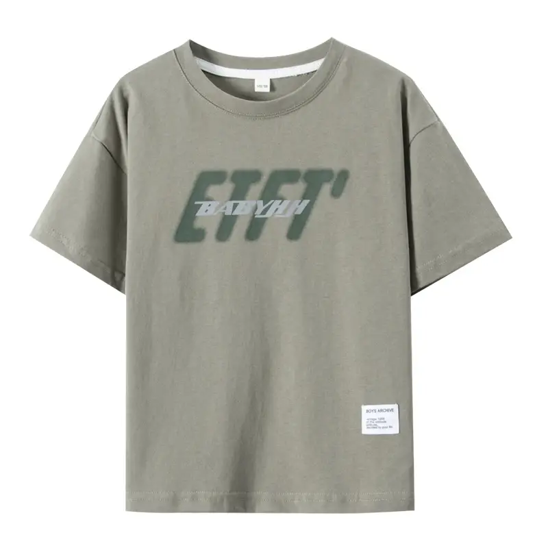 Trendy Boys Cotton T-Shirt Brown Medium to XL - Image 6