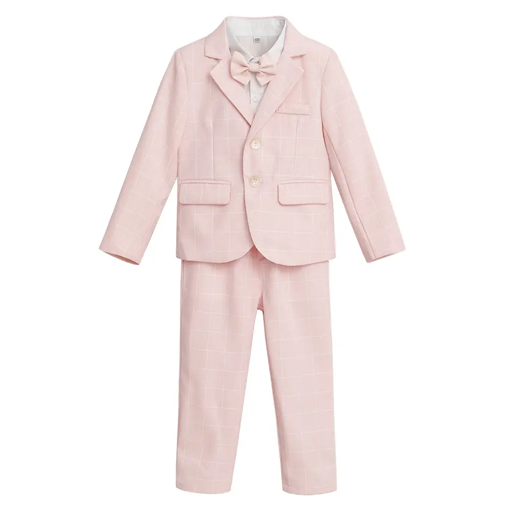 Children's Light Blue Suit Dress Boy's Spring Autumn Performance Suit - Image 9