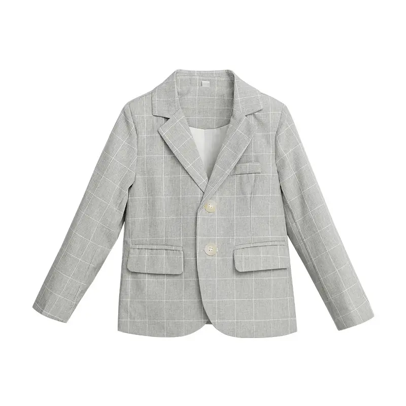 Children's Light Blue Suit Dress Boy's Spring Autumn Performance Suit - Image 2