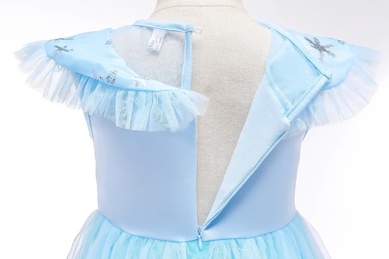 2023 Elsa Princess Dress Blue Puff Fairy Dress — feature 17