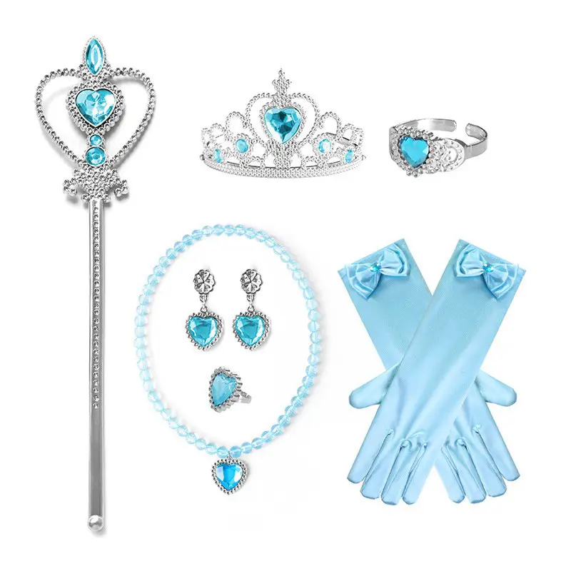 2023 Elsa Princess Dress Blue Puff Fairy Dress - Image 13