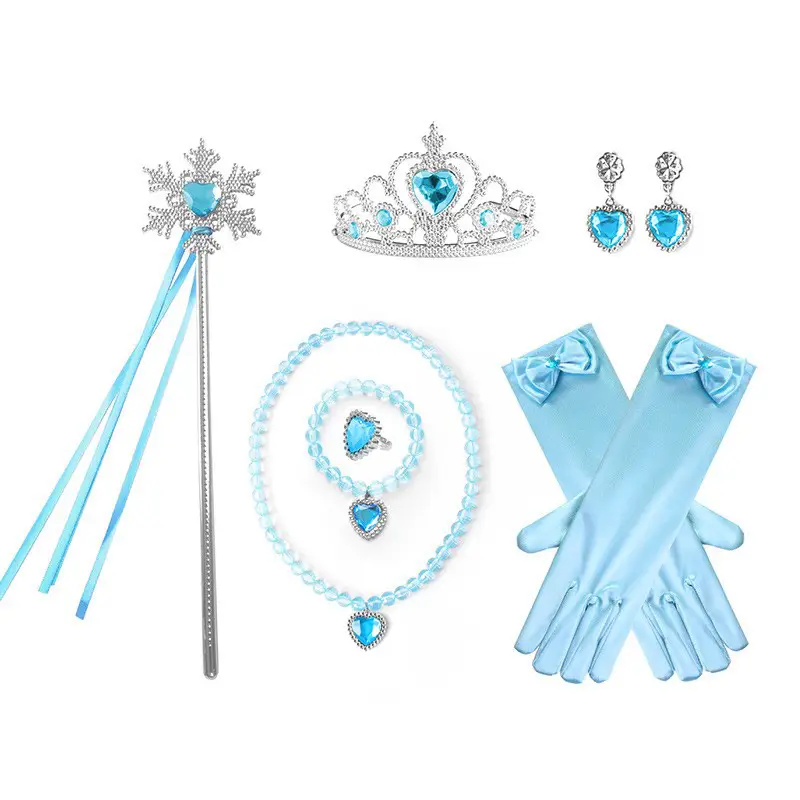 2023 Elsa Princess Dress Blue Puff Fairy Dress - Image 14