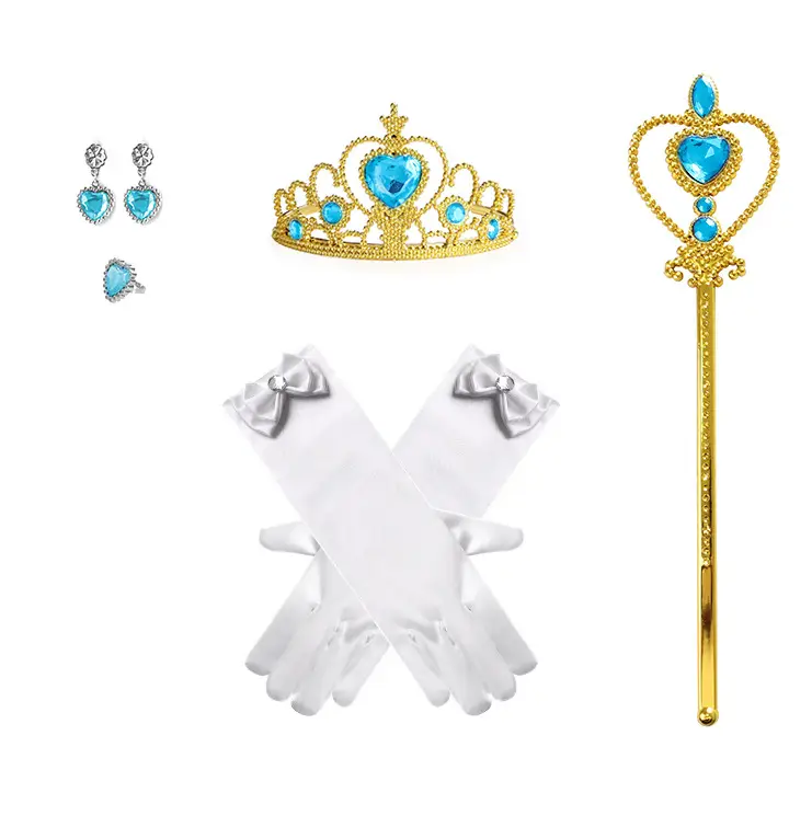 2023 Elsa Princess Dress Blue Puff Fairy Dress - Image 15
