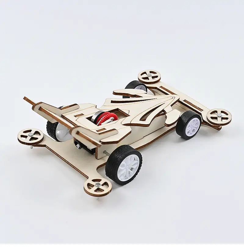 Wooden Pull-Wire Trolley Back Car STEM Toy — feature 7