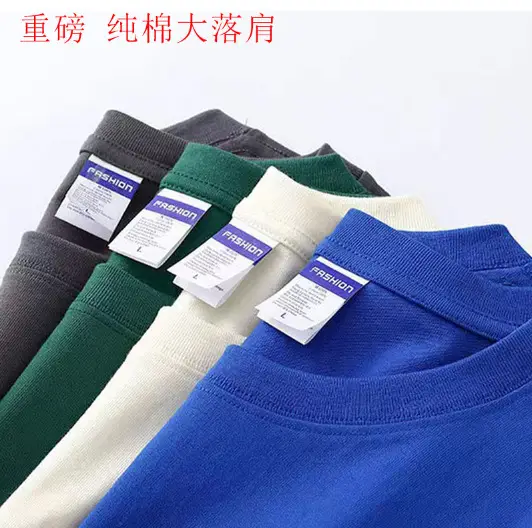 Men Grey Cotton Crewneck T-Shirt Large 260g