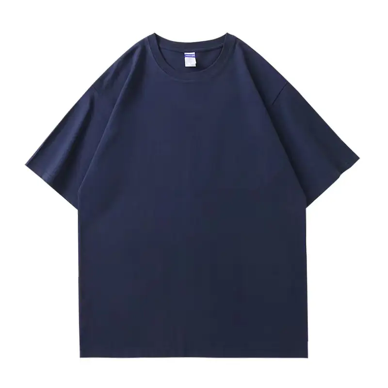 Men Grey Cotton Crewneck T-Shirt Large 260g