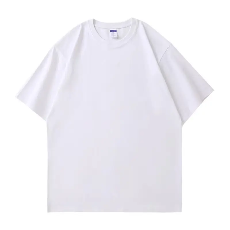Men Grey Cotton Crewneck T-Shirt Large 260g