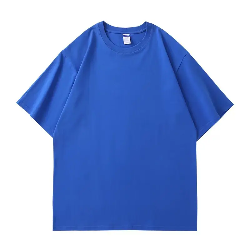 Men Grey Cotton Crewneck T-Shirt Large 260g