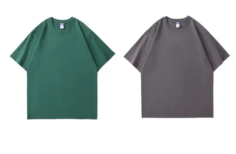 Men Grey Cotton Crewneck T-Shirt Large 260g — feature 18