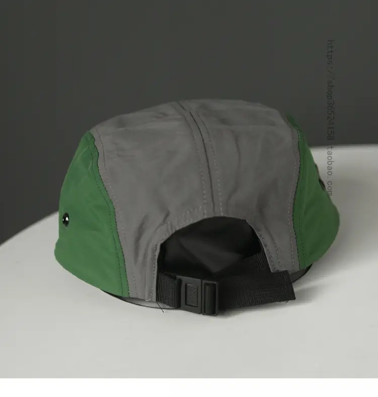 Korean Style Grey Beige Cap with 5 Buttons — feature 5