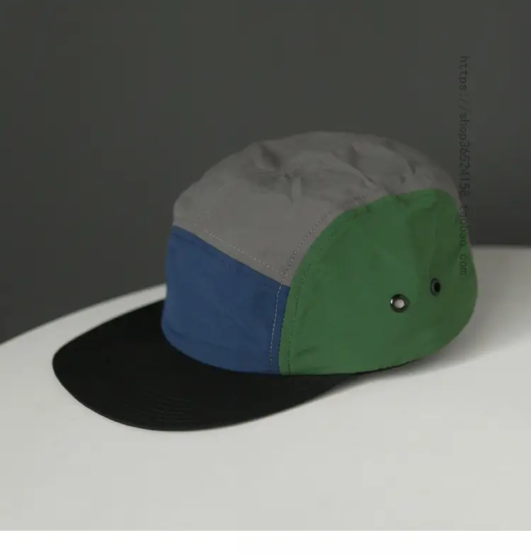 Korean Style Grey Beige Cap with 5 Buttons — feature 6