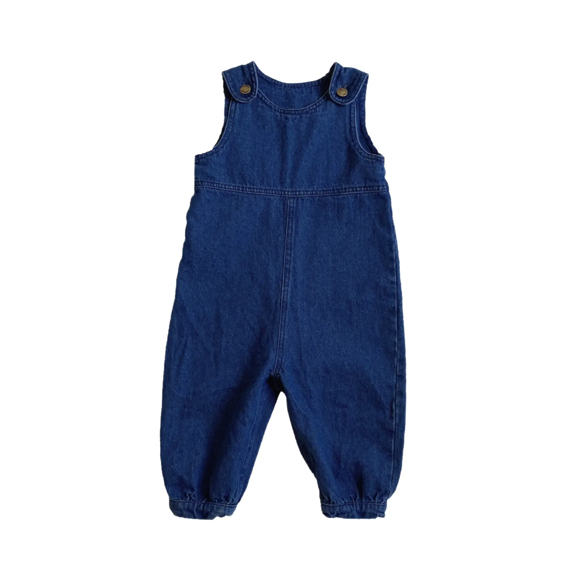 Blue Korean Style Denim Jumpsuit for Boys Girls - Image 6
