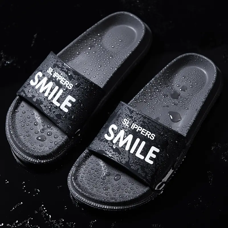 Men Black Stripe Flip Flops 39-45