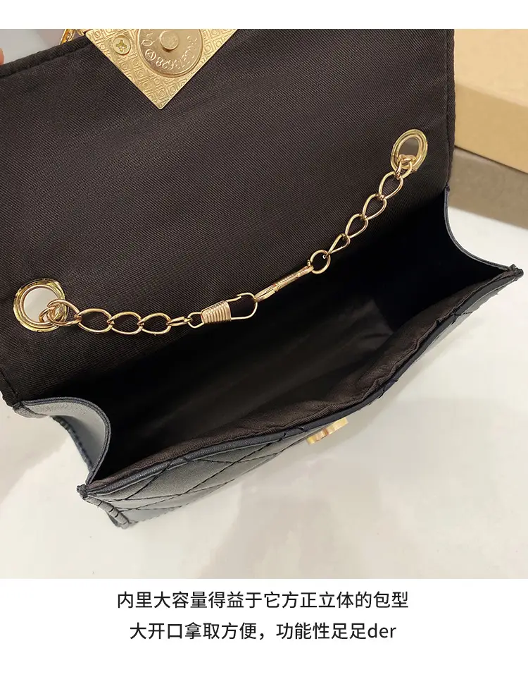 Pink Quilted Chain Shoulder Bag for Women — feature 10