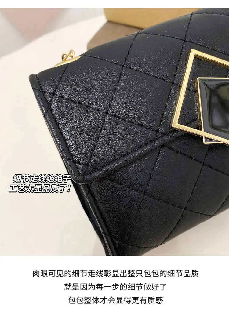 Pink Quilted Chain Shoulder Bag for Women — feature 9
