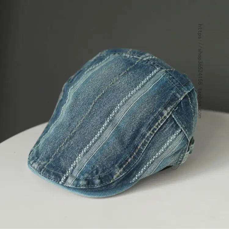 Denim Retro Progressive Cap for Men Spring Summer