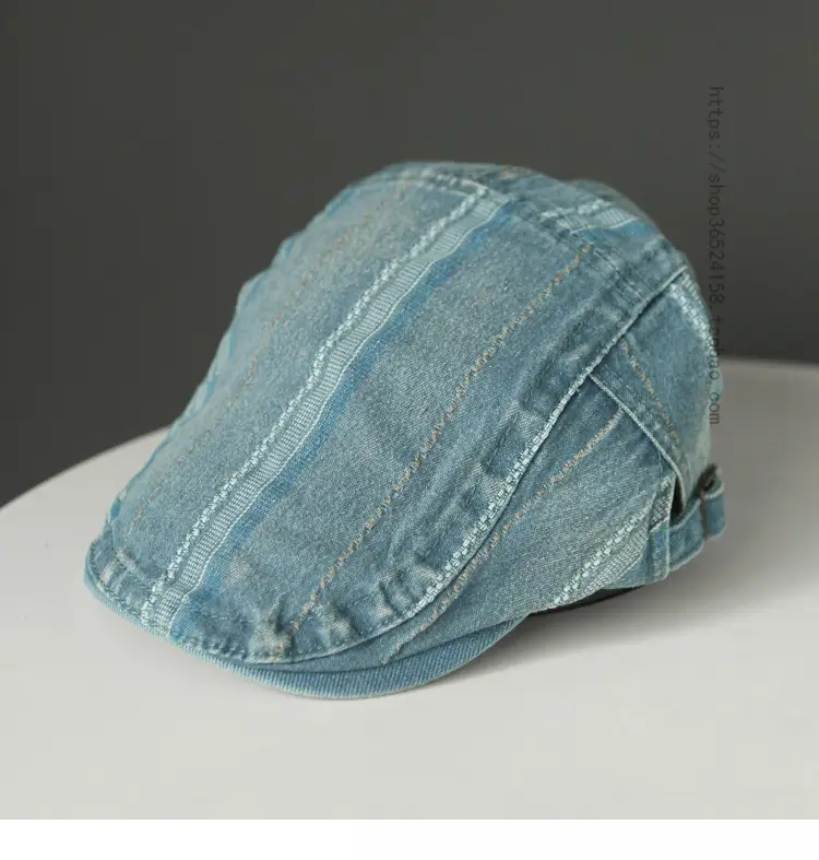 Denim Retro Progressive Cap for Men Spring Summer — feature 2