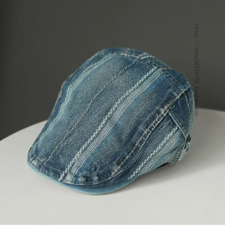 Denim Retro Progressive Cap for Men Spring Summer — feature 3