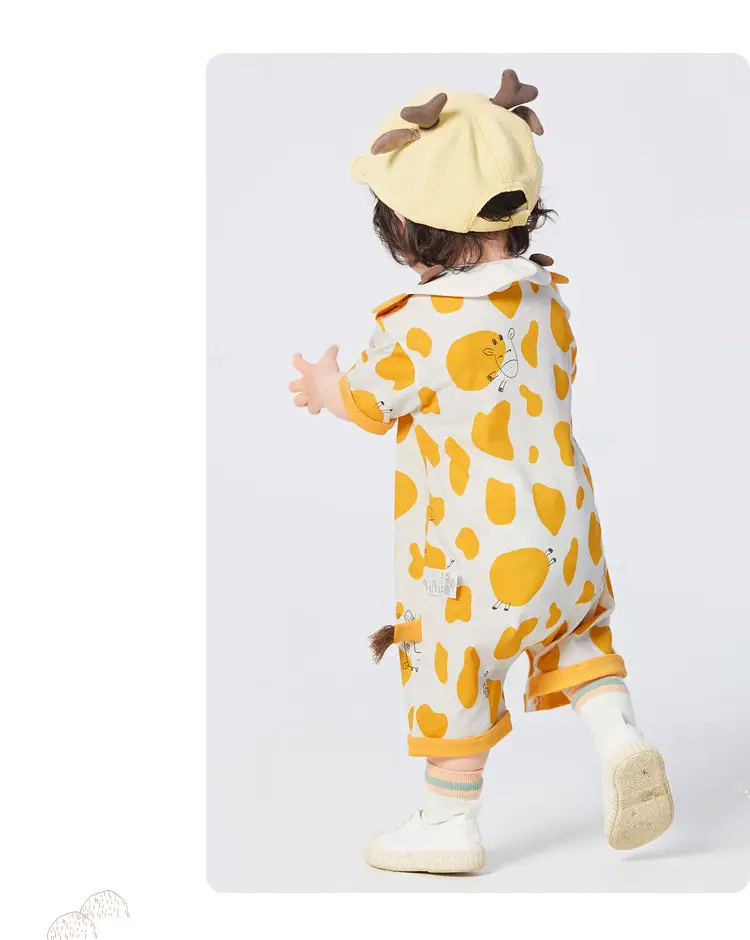 Cute Panda Baby Bib & Shorts Set Cotton White — feature 19