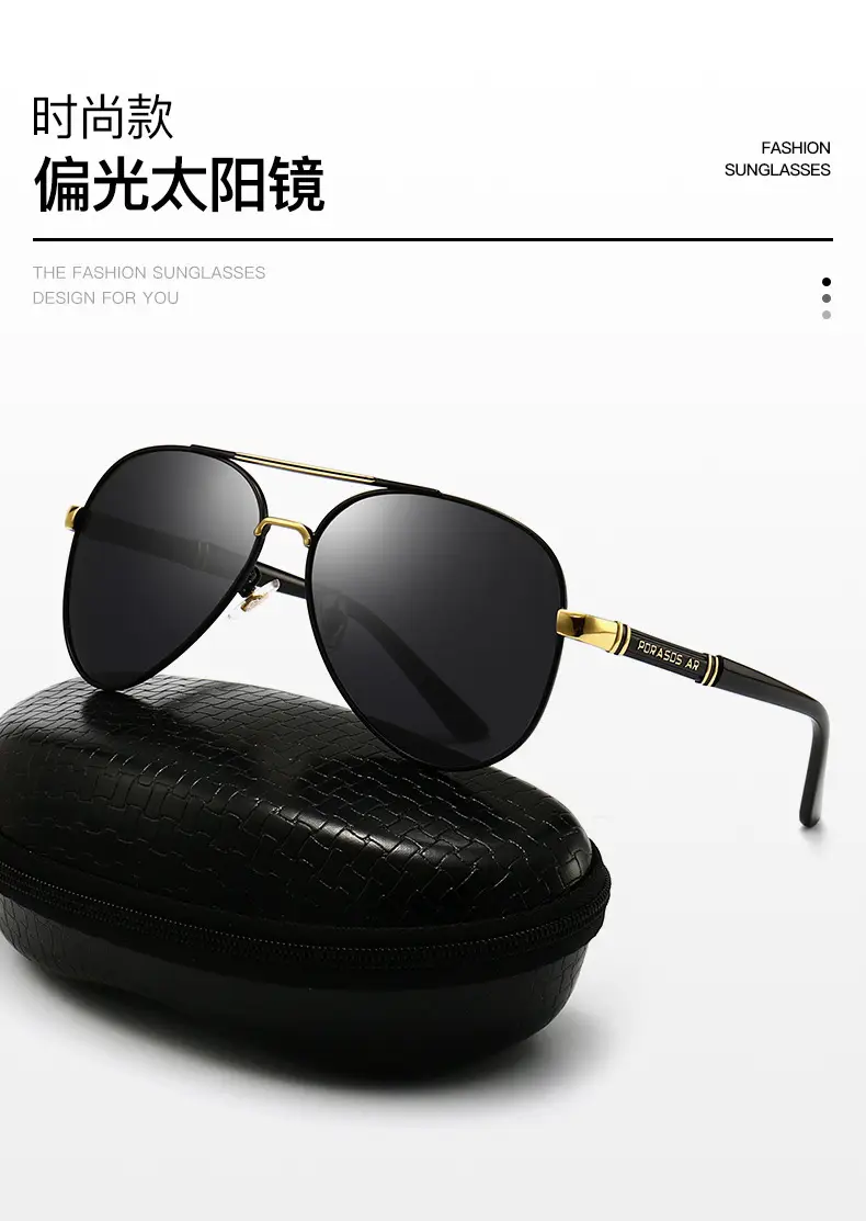 2025 Polarized Sunglasses Retro Metal Large Frame Toad Mirror Men's Driving Color Changing Sunglasses Anti-UV — feature 6