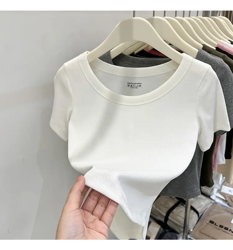 Women Black Short Sleeve T-Shirt Summer 2023 — feature 1