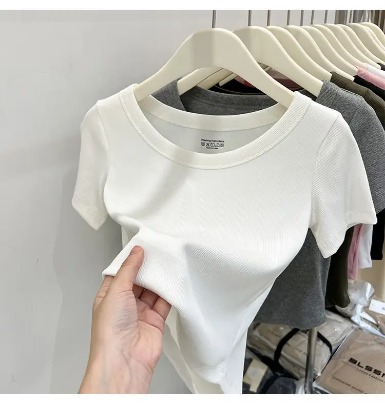 Women Black Short Sleeve T-Shirt Summer 2023 — feature 10