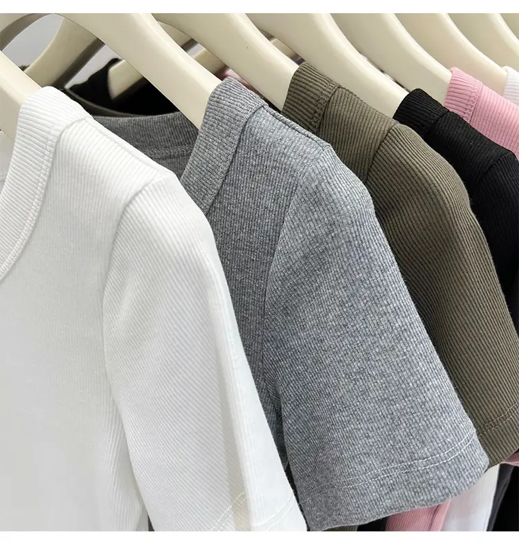Women Black Short Sleeve T-Shirt Summer 2023 — feature 11