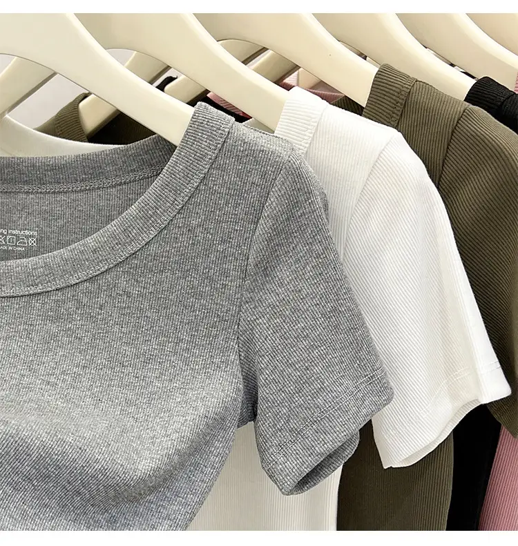 Women Black Short Sleeve T-Shirt Summer 2023 — feature 16