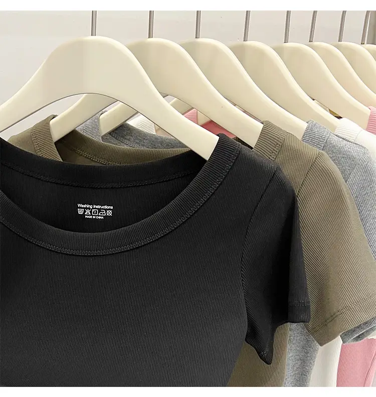 Women Black Short Sleeve T-Shirt Summer 2023 — feature 29