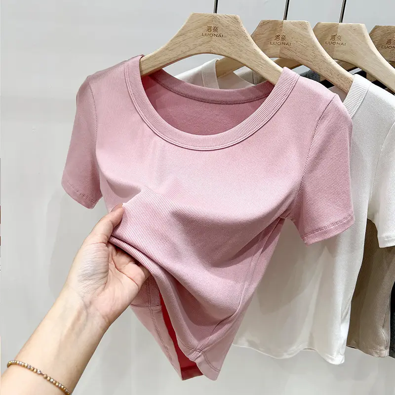 Women Black Short Sleeve T-Shirt Summer 2023 - Image 7