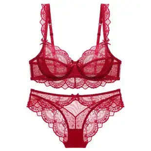 French Lace Underwear Set Black Big Chest Small — feature 7