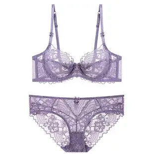French Lace Underwear Set Black Big Chest Small — feature 8