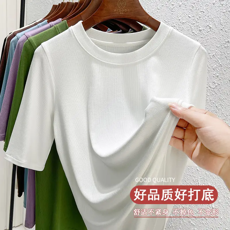 Women Olive Green Mid Sleeve T-Shirt 2025