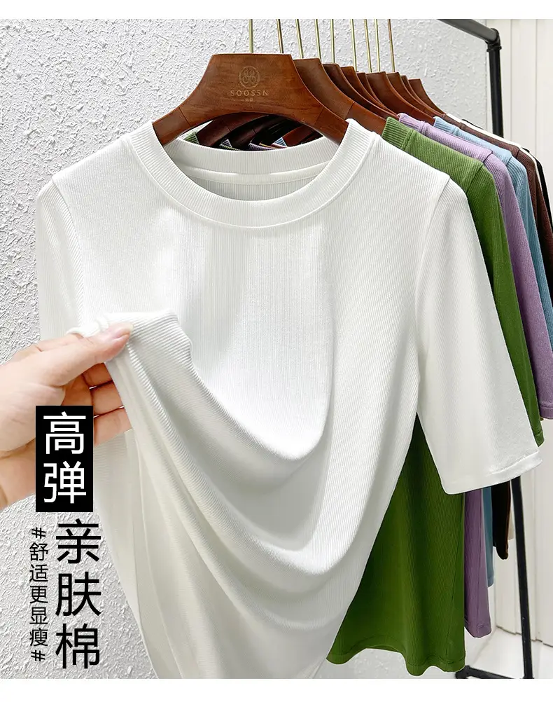 Women Olive Green Mid Sleeve T-Shirt 2025 — feature 11
