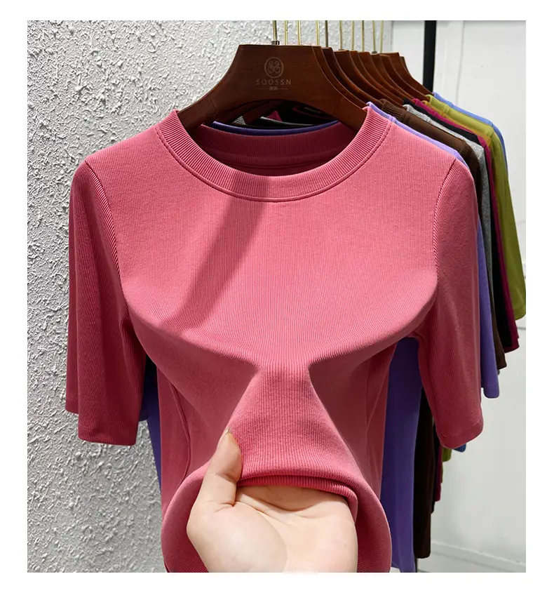 Women Olive Green Mid Sleeve T-Shirt 2025 — feature 21