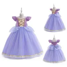 Blue Sequined Frozen Elsa Princess Dress for Girls — feature 6