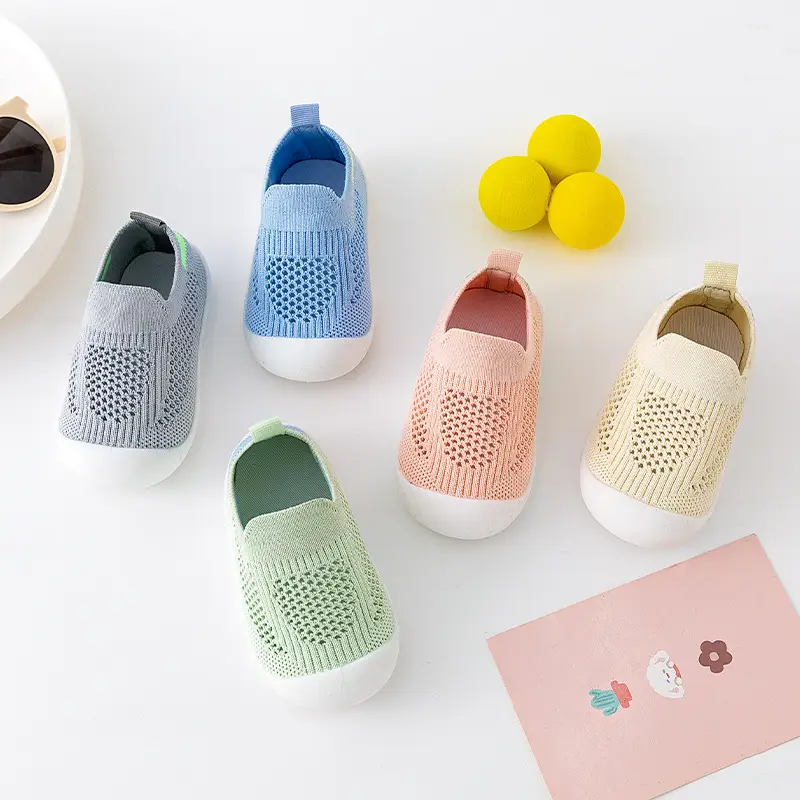 Baby Mesh Slip-On Shoes Cream Non-Slip