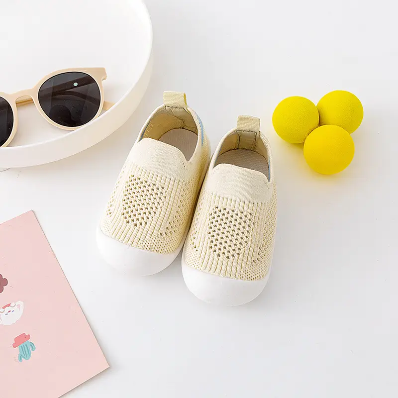 Baby Mesh Slip-On Shoes Cream Non-Slip