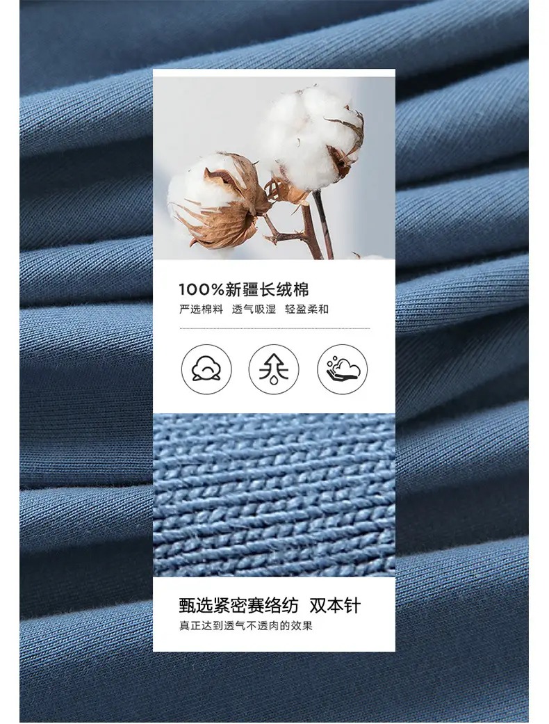 Pure Cotton Grey T-Shirt 220g Summer — feature 4