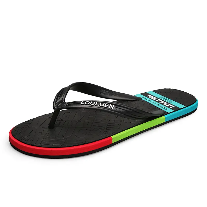 Men's Colorful Non-Slip Flip Flops Summer